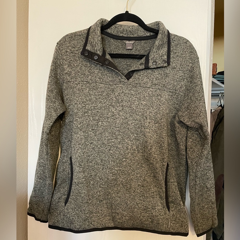 Eddie Bauer Quarter Button Pull-Over